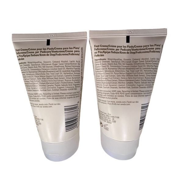 AVEDA Skincare Aveda Foot Relief Lotion Two Tubes Poshmark